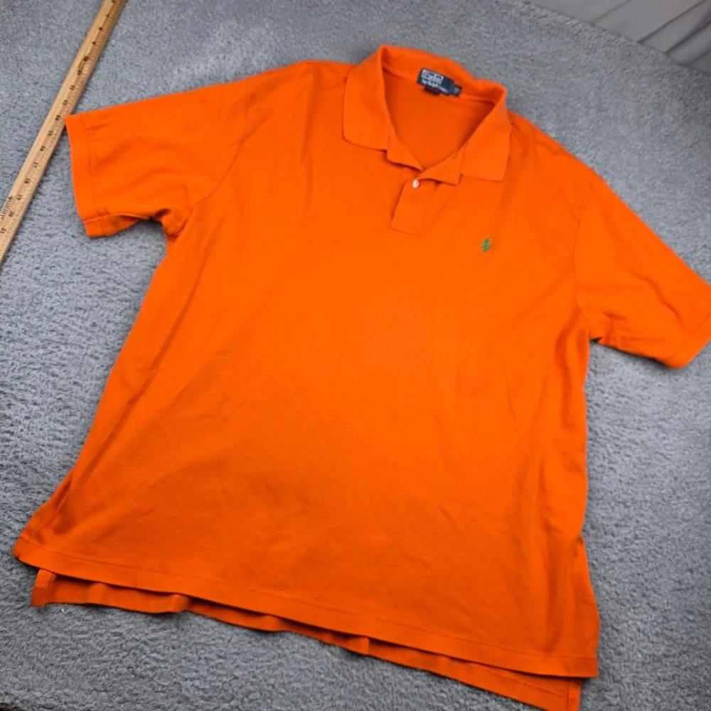 Polo Ralph Lauren Polo Shirt Mens 2XB Orange Short Sleeve Big & Tall Cotton soft